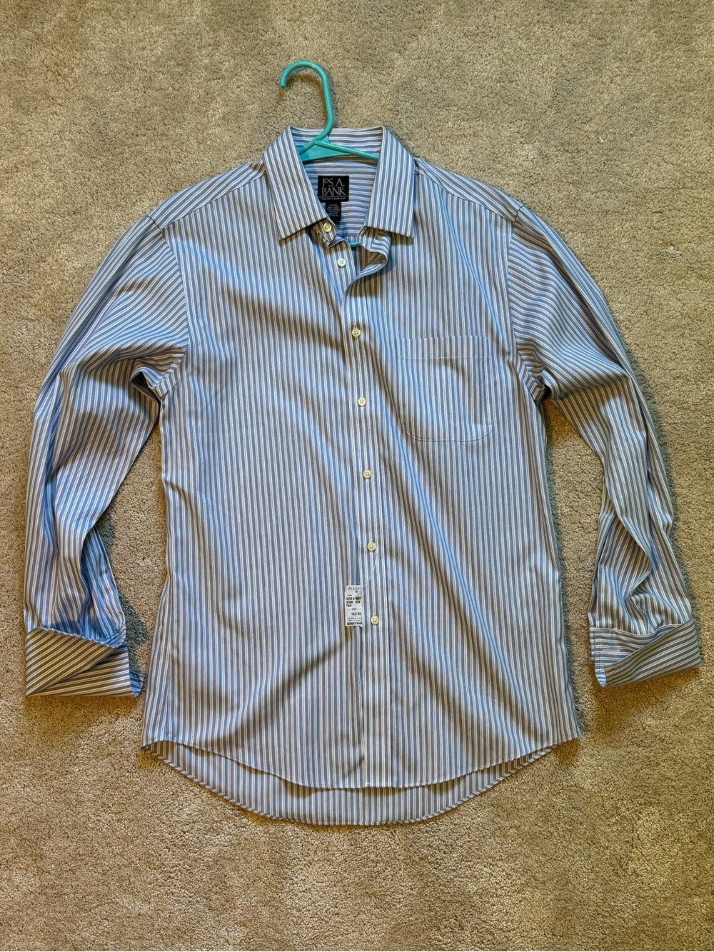 NWT Blue Stripe Men's Dress Shirt